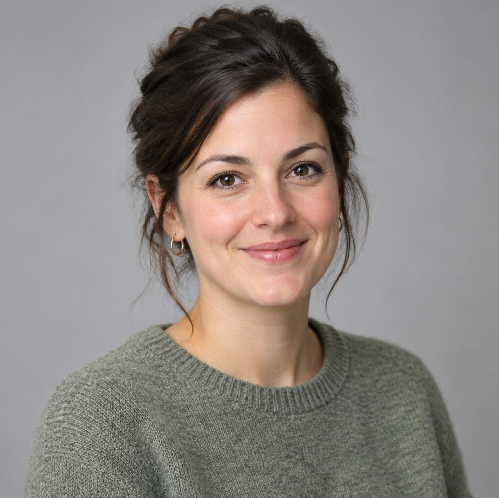 Studio portrait of a young Swiss archive researcher