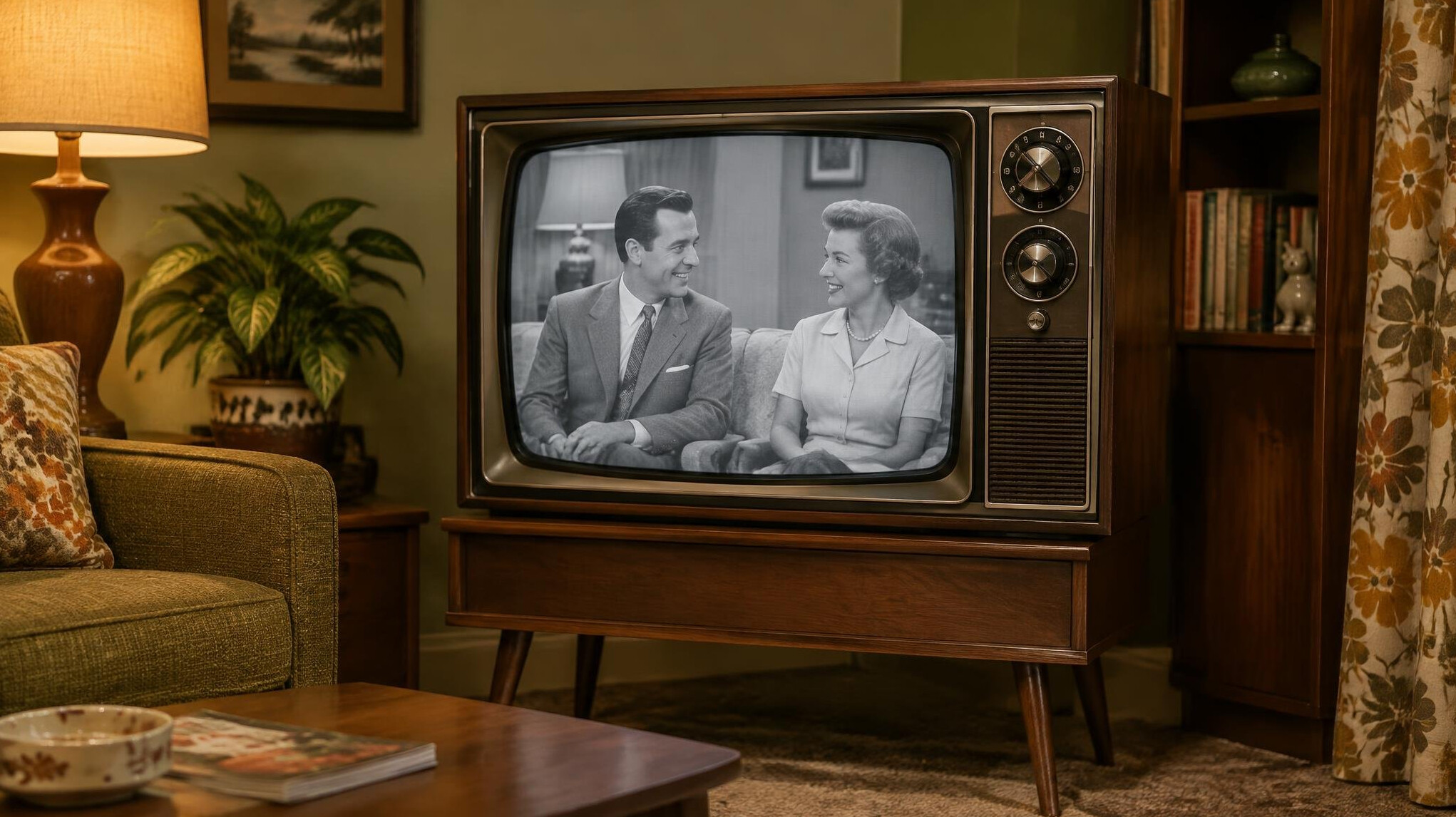vintage television set