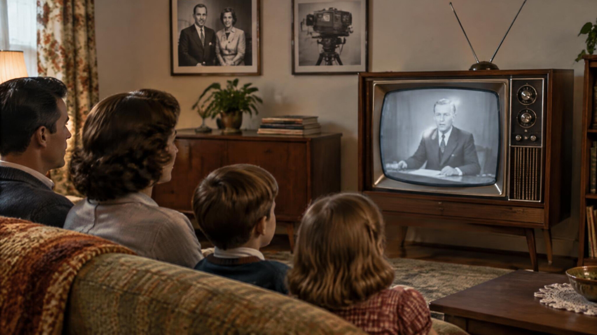 vintage television set
