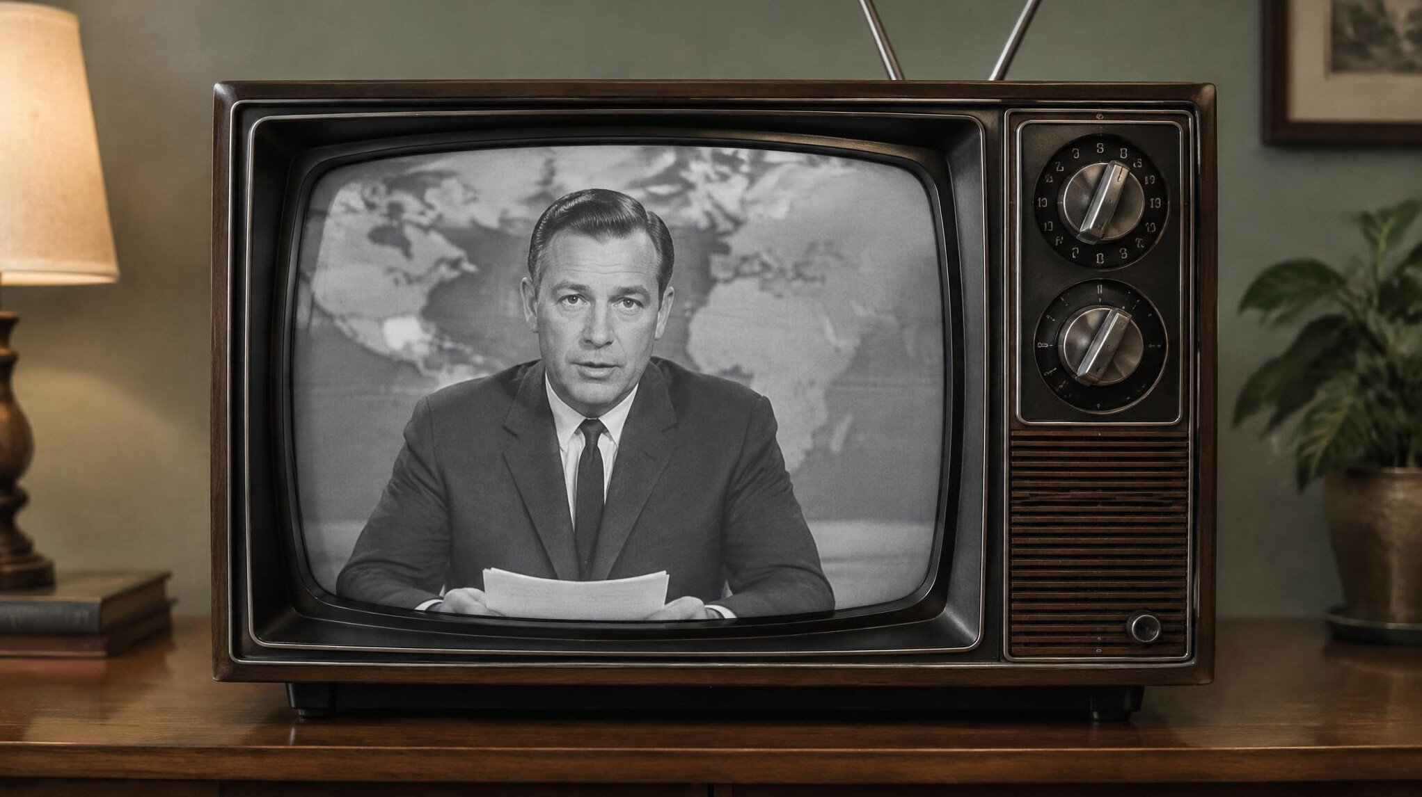 vintage television set